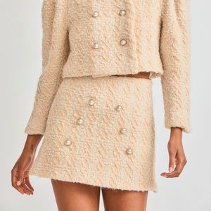 Gibson houndstooth skirt Loveshackfancy NWT